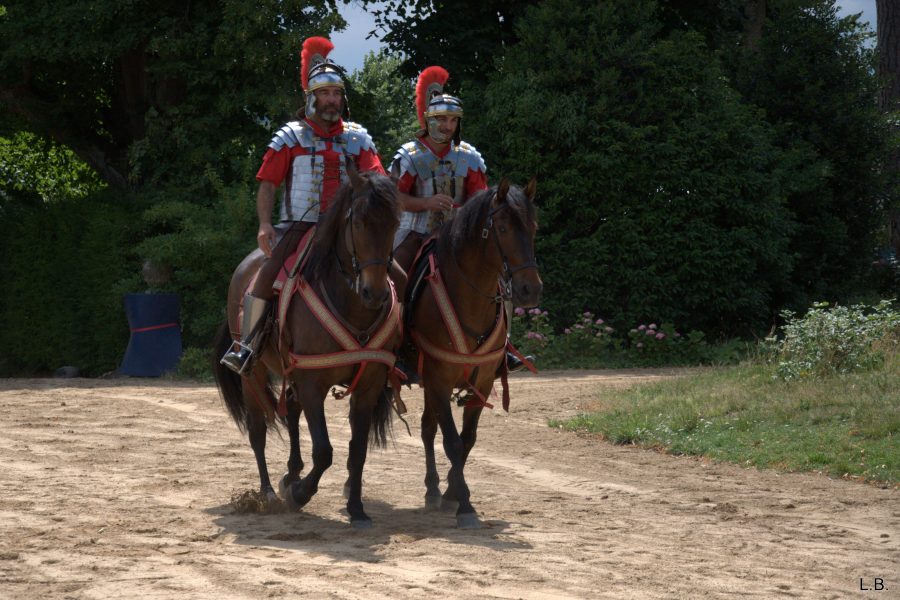 Action equestre spectacle gaule romaine